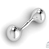 Sterling Silver New Generation Dumbbell Rattle