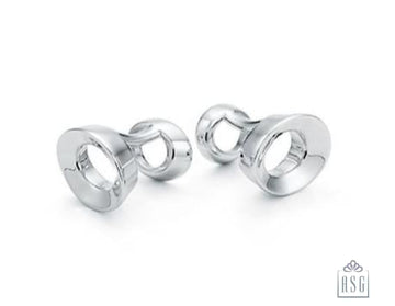 Sterling Silver Cufflinks - Doughnuts