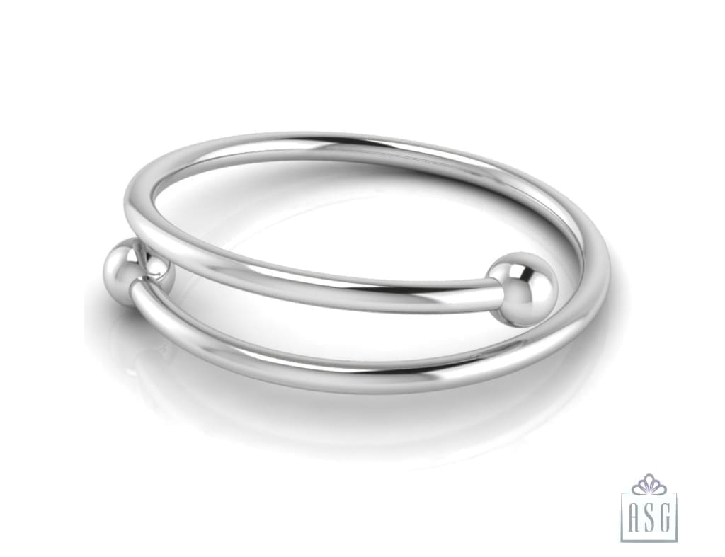 Sterling Silver Baby Cuff Kada overlap design