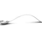 Sterling Silver Spoon for Baby and Child - Plain curved