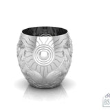 Sterling Silver Glass - Rising Sun and The Lion