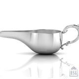 Sterling Silver Baby Feeder - Round Medicine Porringer with a Victorian Handle
