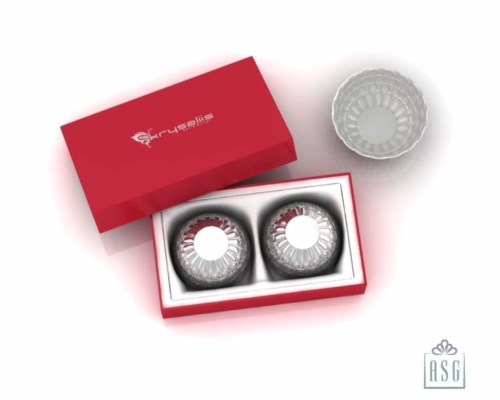 Sterling Silver Bowl - Scallops