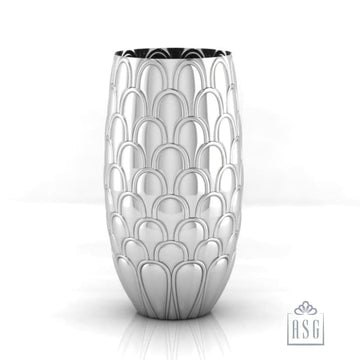 Sterling Silver Glass - Scallops