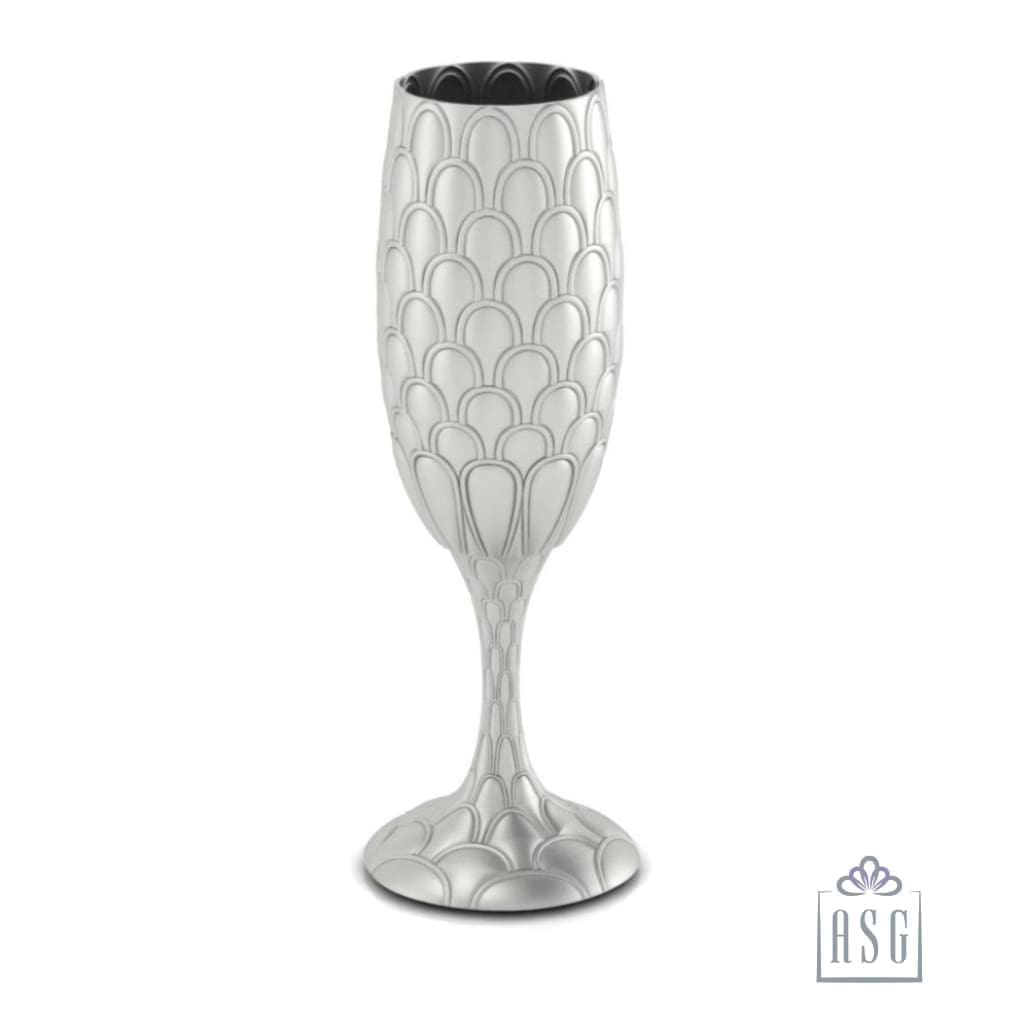 Sterling Silver Scallop Wine Glass