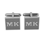 Personalised Sterling Silver Cufflinks Square For Men