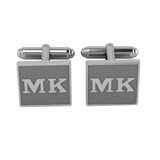 Personalised Sterling Silver Cufflinks Square For Men