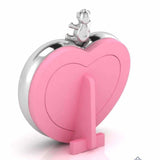 Silver Plated Photo Frame for Baby and Kids - Heart with Teddy