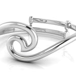 Sterling Silver Baby Bracelet Kada Adjustable with twisted design