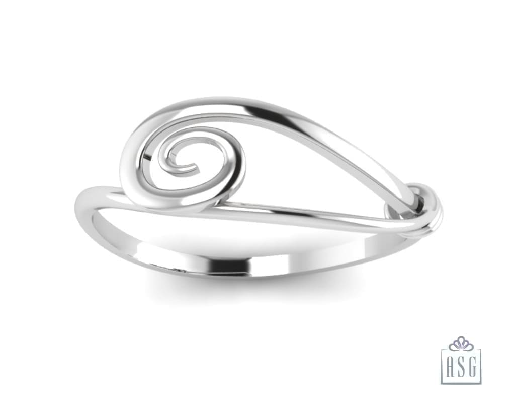Sterling Silver Baby Bracelet adjustable with Whirlpool design