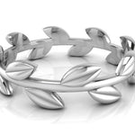 Sterling Silver Wreath Baby Bangle