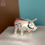 Silver Plated Happy Bank- Piggy