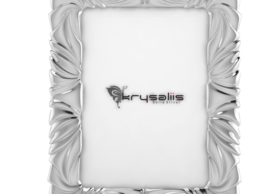 Pure Silver Floret Photo Frame By Krysaliis Frames