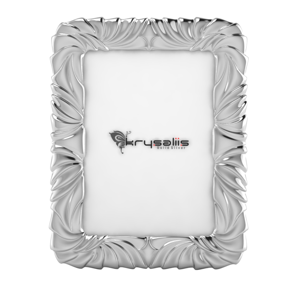 Pure Silver Floret Photo Frame By Krysaliis Frames