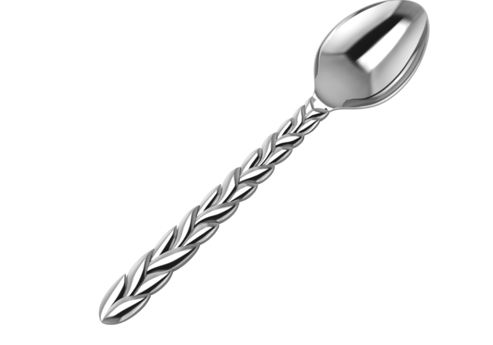 Sterling Silver Tea Spoon - The Interlace Collection