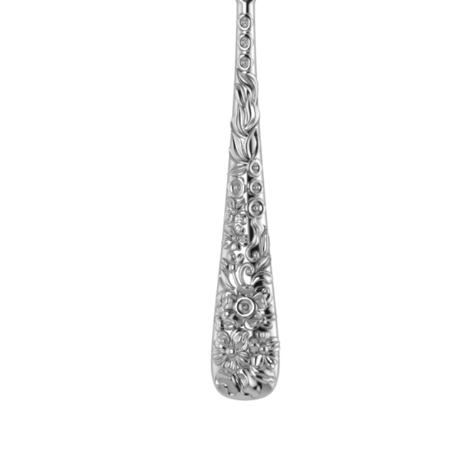 Sterling Silver Dinner Spoon - The Rosa Collection