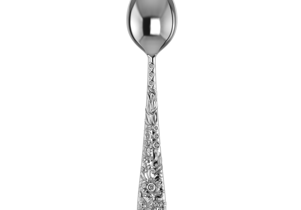 Sterling Silver Tea Spoon - The Rosa Collection