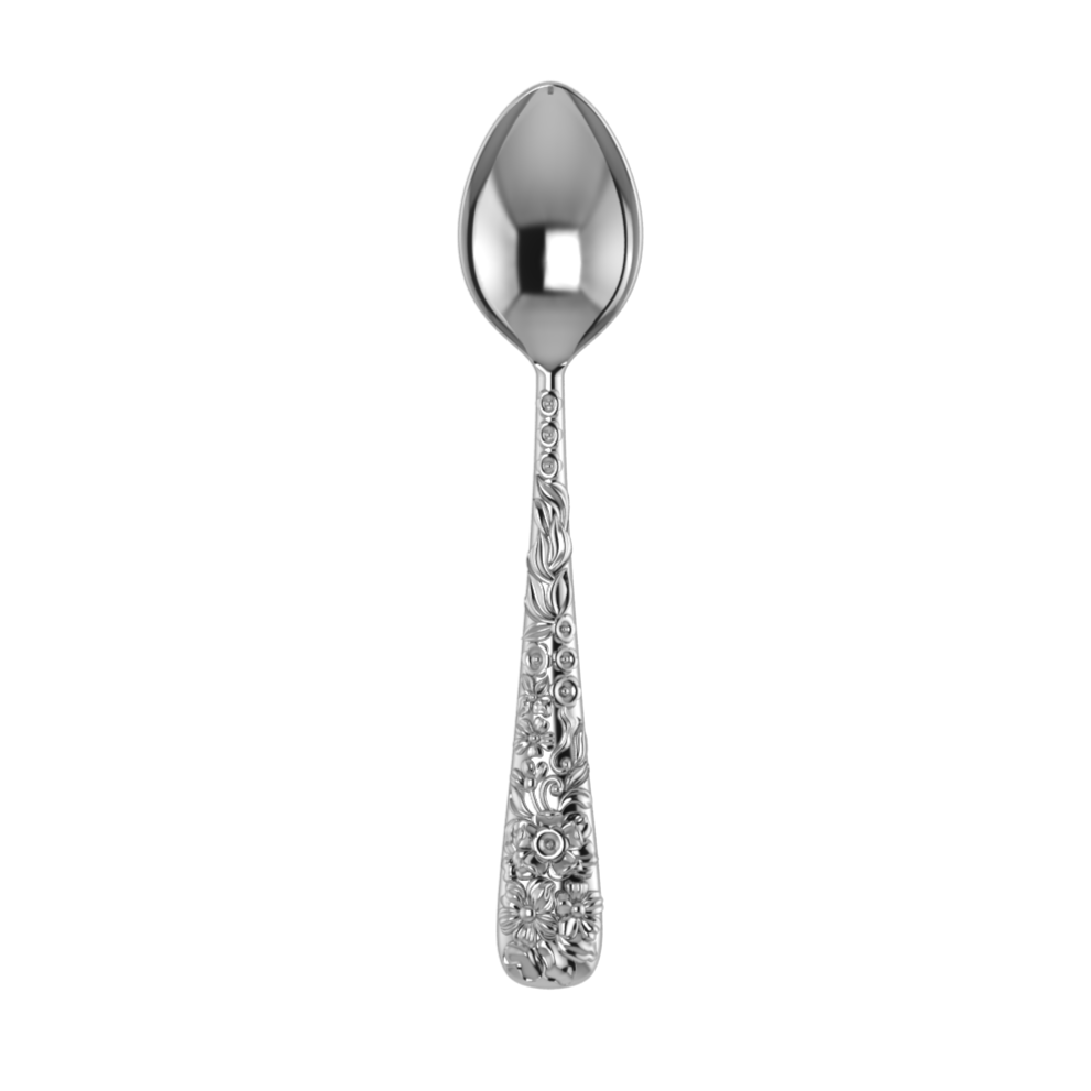 Sterling Silver Tea Spoon - The Rosa Collection