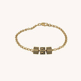 Initial Bracelet-18 Kt Gold Plated