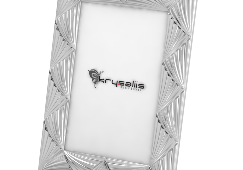 Pure Silver Palm Photo Frame By Krysaliis Frames