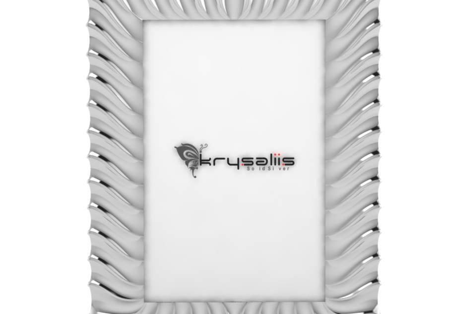 Pure Silver Wave Photo Frame By Krysaliis Frames