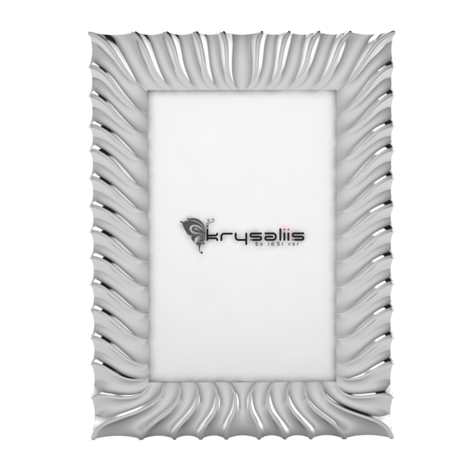 Pure Silver Wave Photo Frame By Krysaliis 6X4 Frames