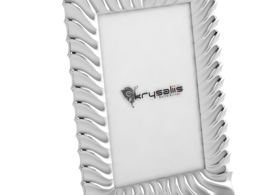 Pure Silver Wave Photo Frame By Krysaliis 6X4 Frames