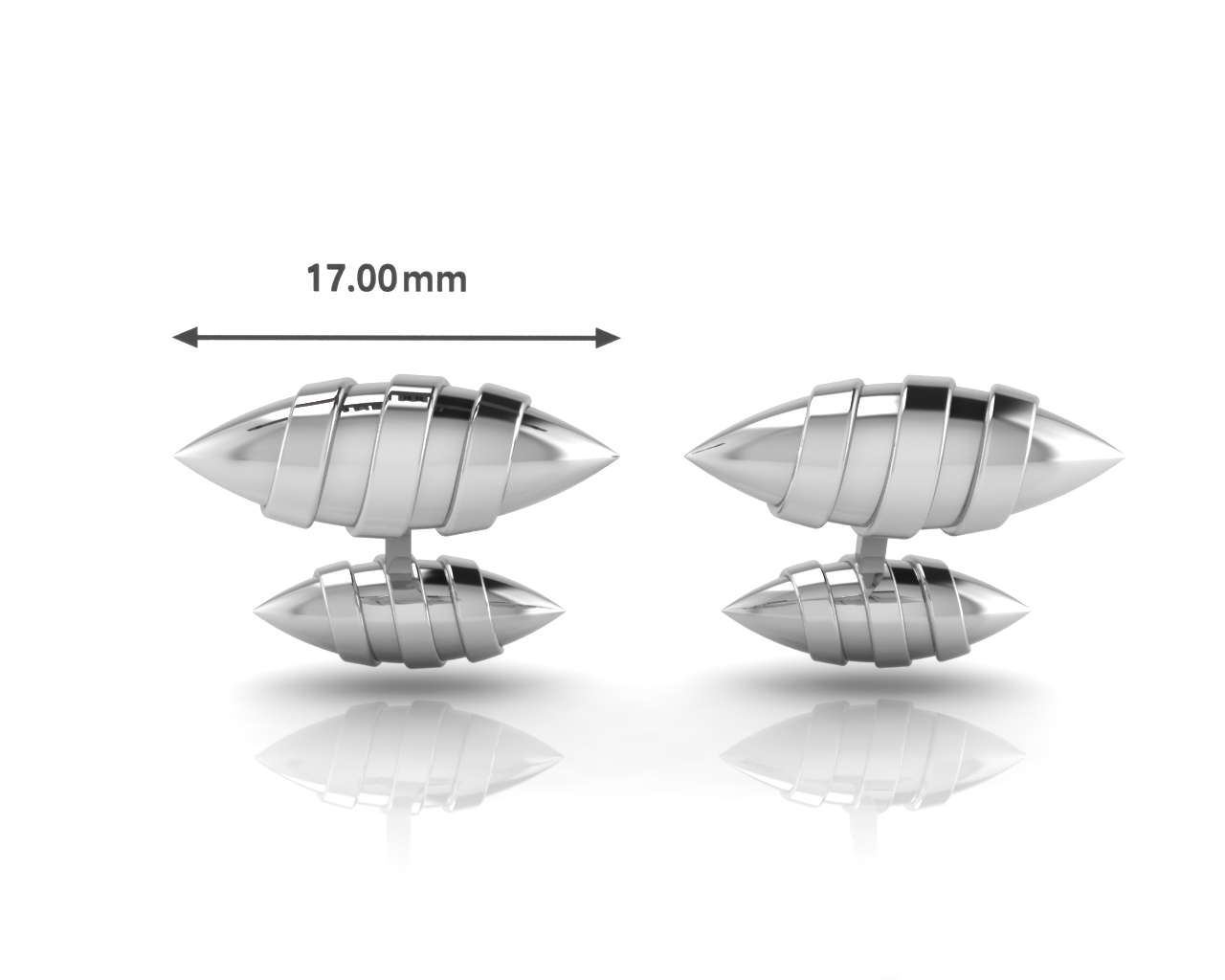 Sterling Silver Scroll Cufflinks