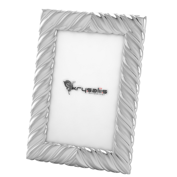Pure Silver Corded Photo Frame By Krysaliis 6X4 Frames