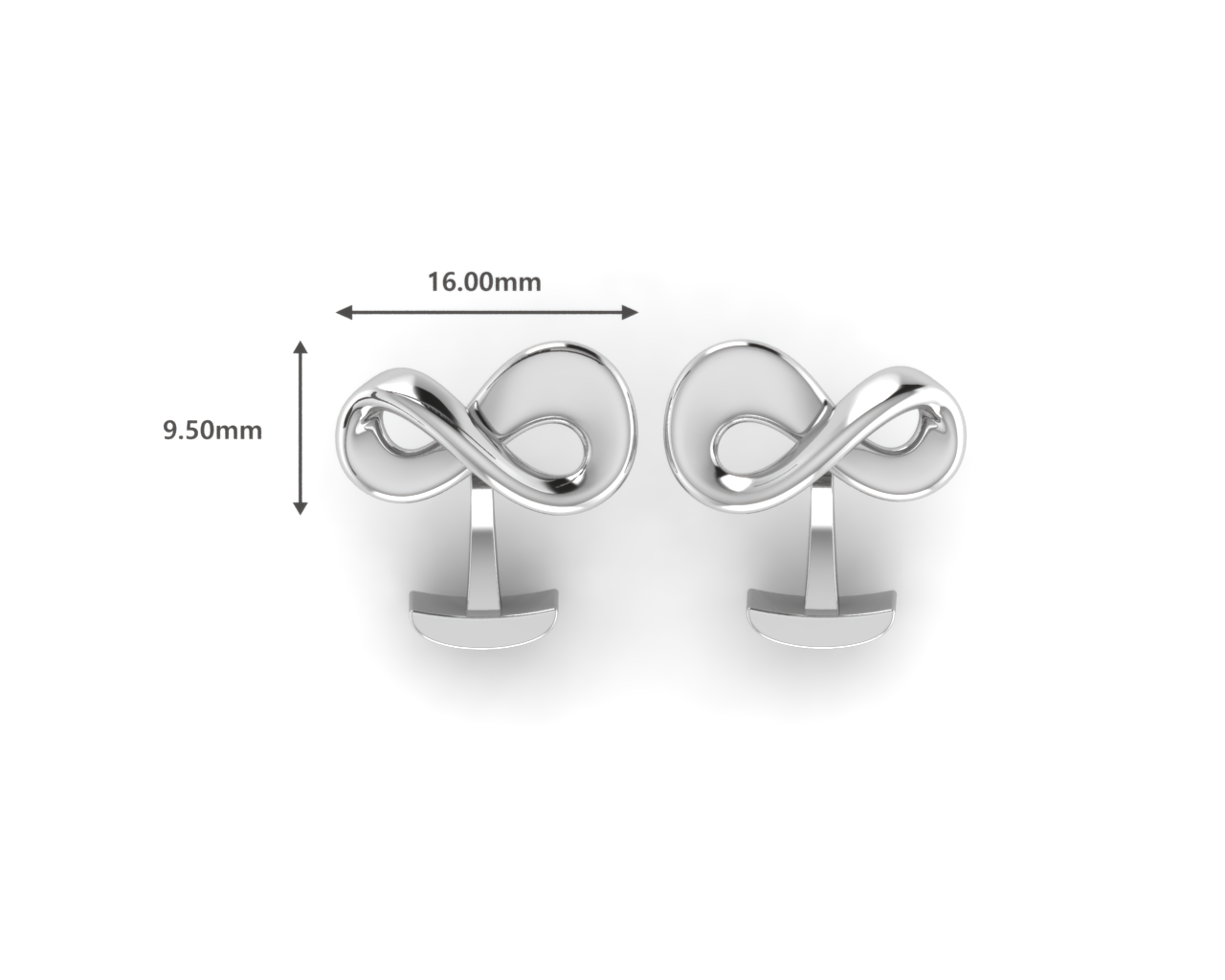 Sterling Silver Cufflinks - Infinity