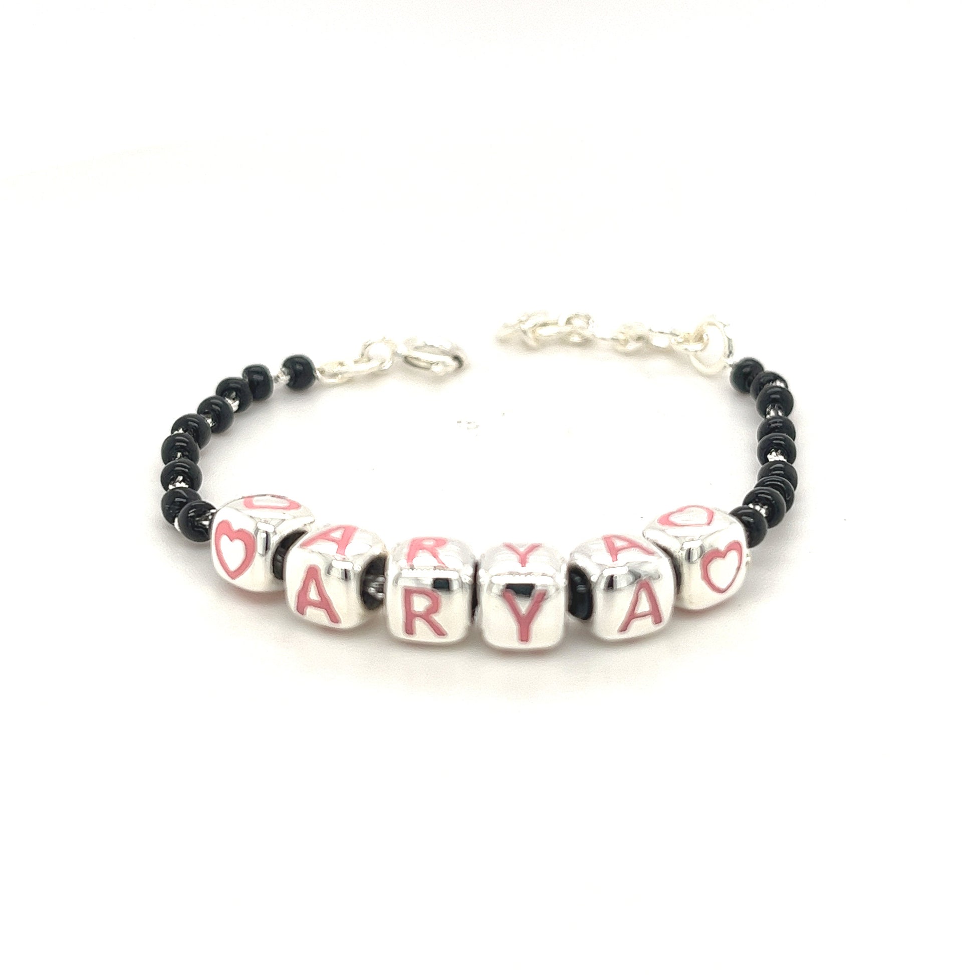 Sterling Silver Name Nazariya For Baby & Child With Dice Babykubes