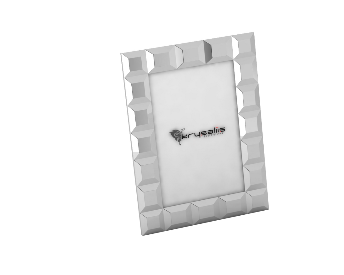 Pure Silver Rhombus Photo Frame By Krysaliis 6X4 Frames