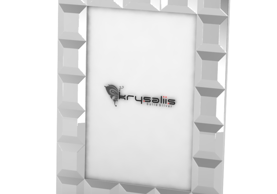 Pure Silver Rhombus Photo Frame By Krysaliis Frames