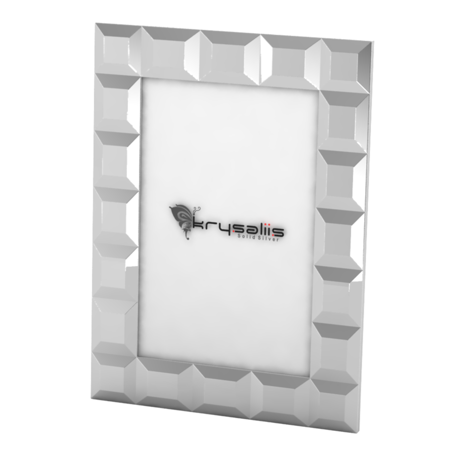 Pure Silver Rhombus Photo Frame By Krysaliis 6X4 Frames