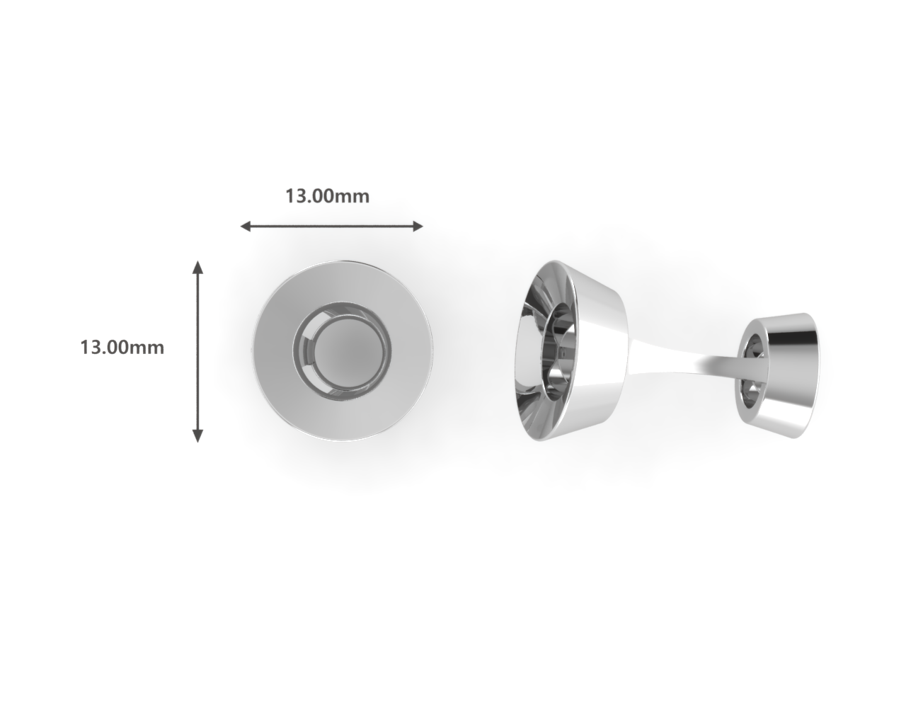 Sterling Silver Cufflinks - Doughnuts