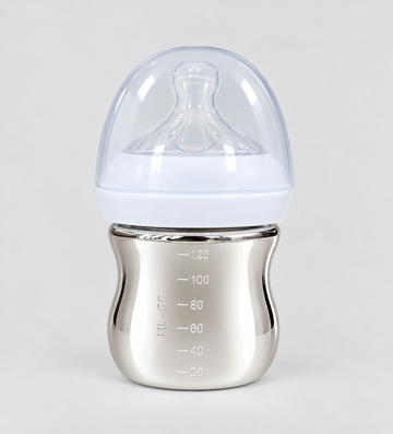 Classic Silver Feeding Bottle - Engravable