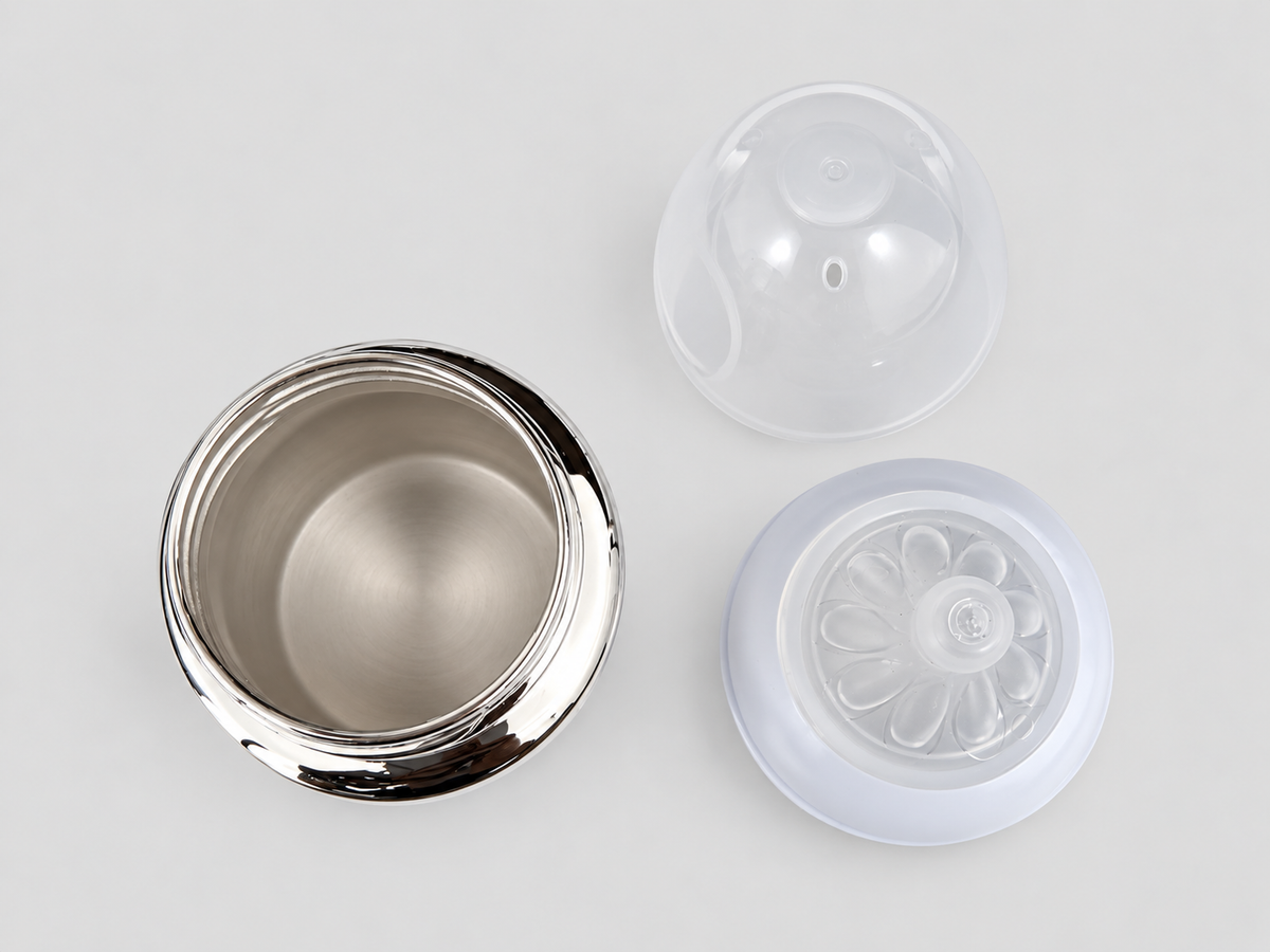 Classic Silver Feeding Bottle - Engravable