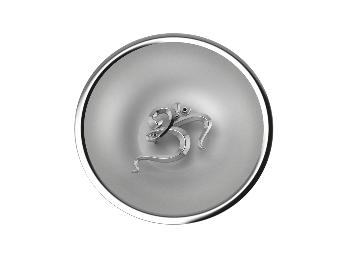 Sterling Silver Om Round Agarbatti Holder By Isvara Holders