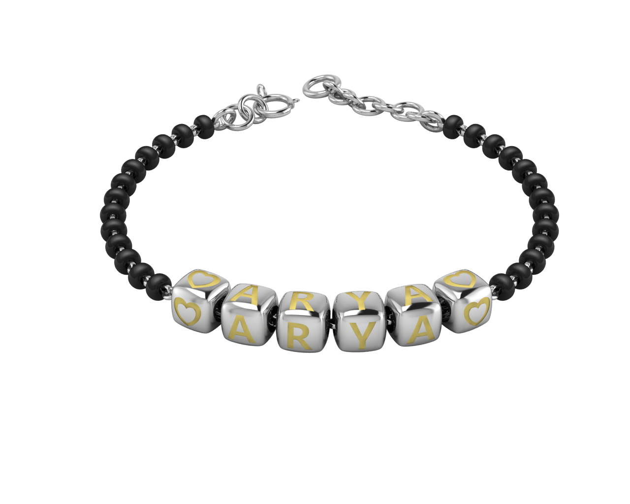 Sterling Silver Name Nazariya For Baby & Child With Dice Babykubes