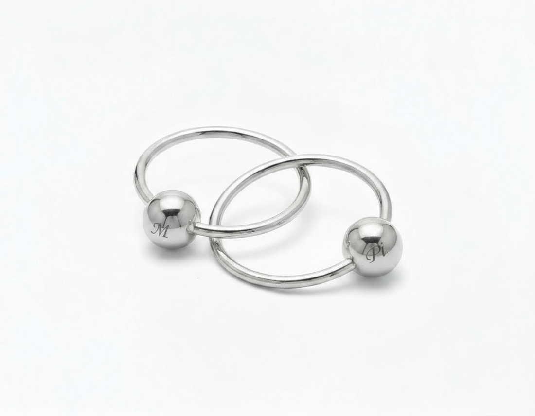 Two Ring/Teether Rattle-Engraveable