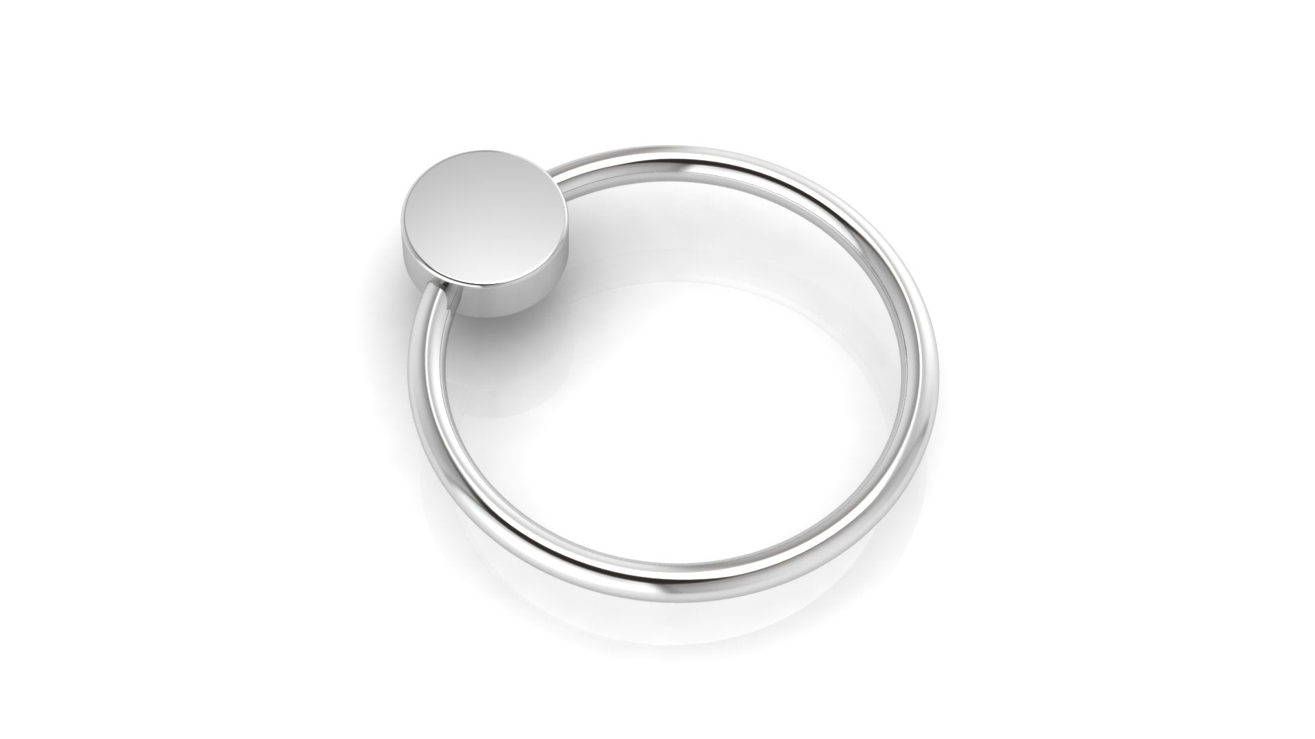 Flat Ring/Teether Rattle- Engraveable