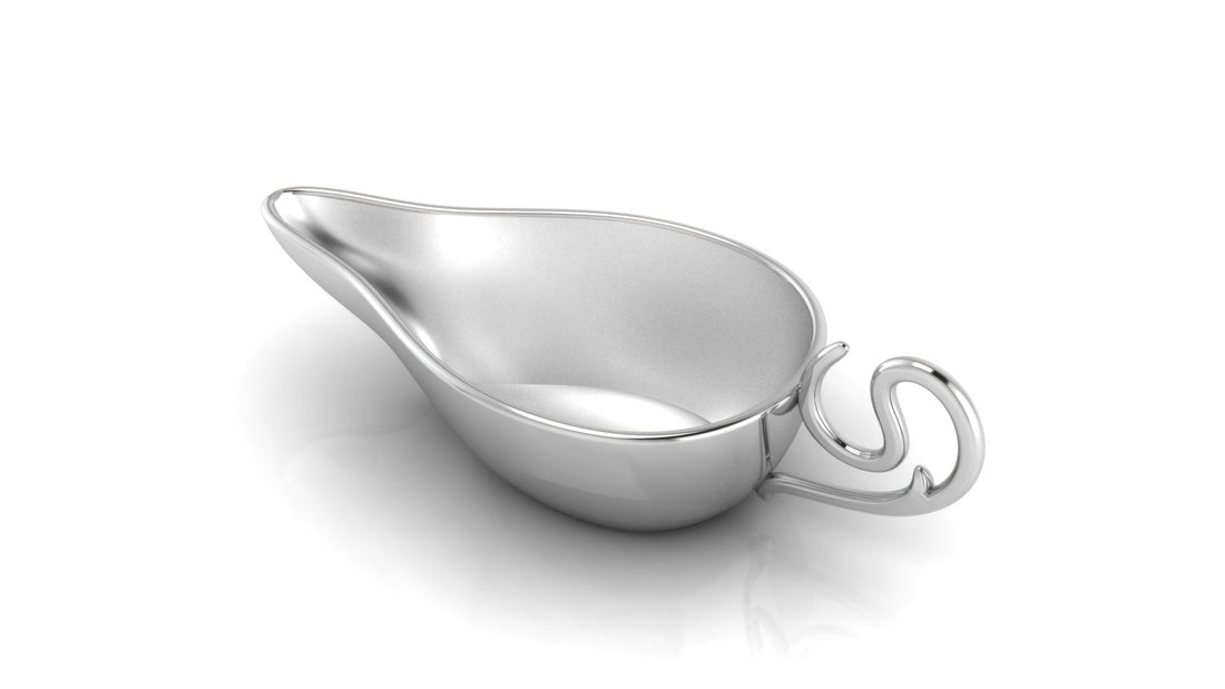 Flat Feeder with Curve Handle-Engraveable