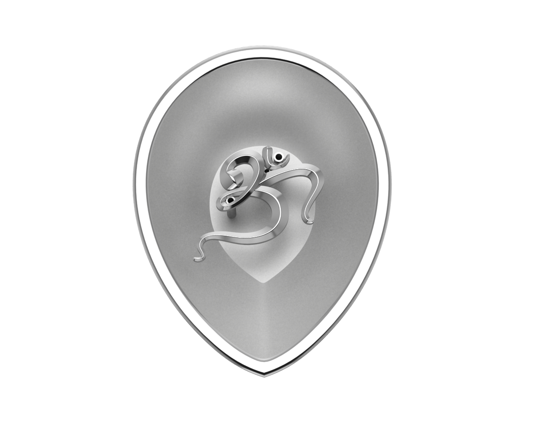 Sterling Silver Om Pear Agarbatti Holder By Isvara Holders