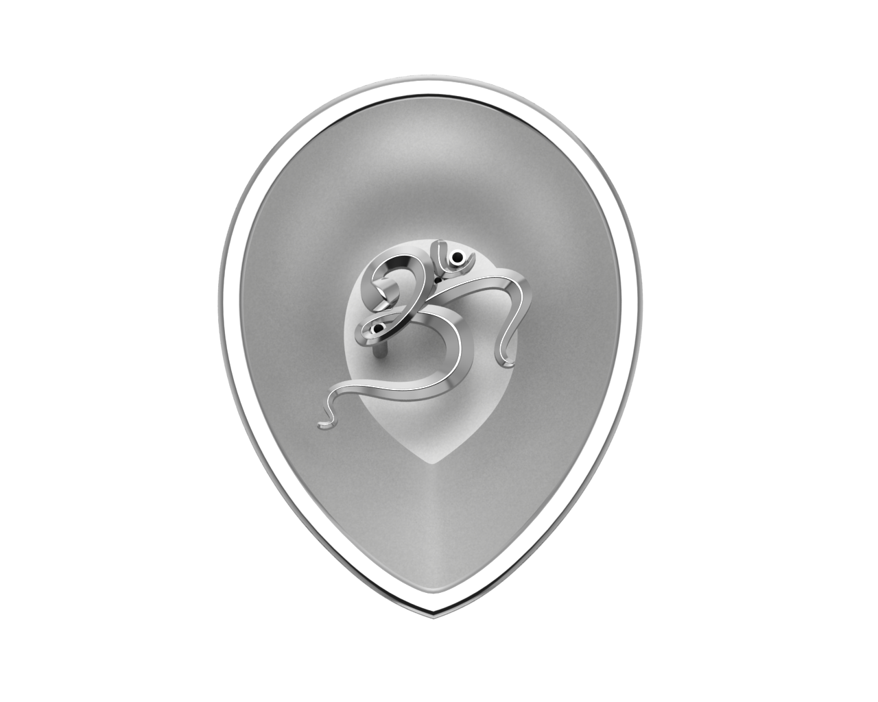 Sterling Silver Om Pear Agarbatti Holder By Isvara Holders