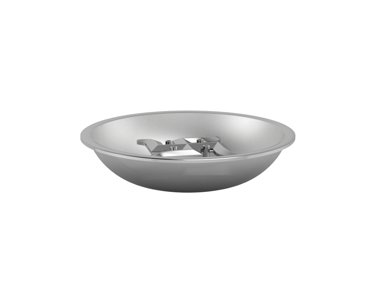 Sterling Silver Swastik Round Agarbatti Holder For Pooja By Isvara Holders