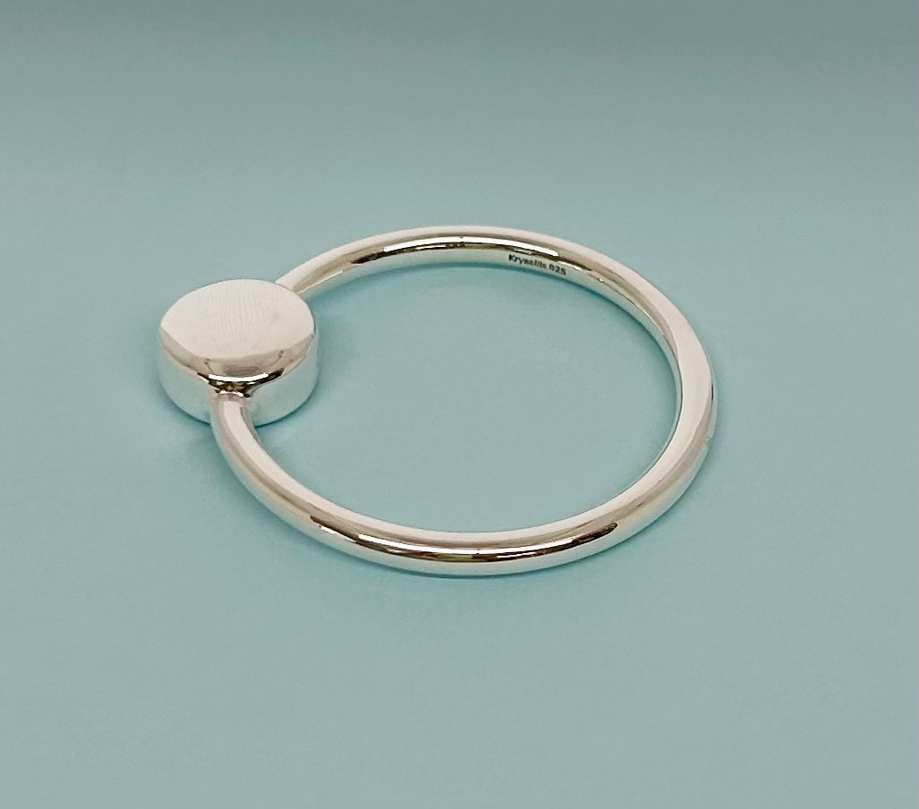 Flat Ring/Teether Rattle- Engraveable