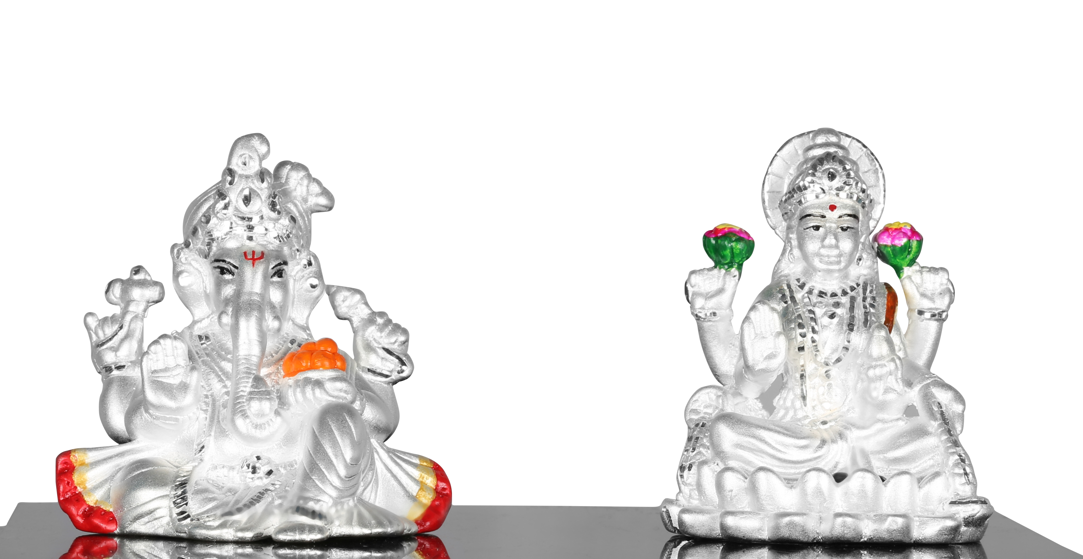 999 Pure Silver Ganesh Laxmi Idols By Krysaliis Isvara-Kriglx_07