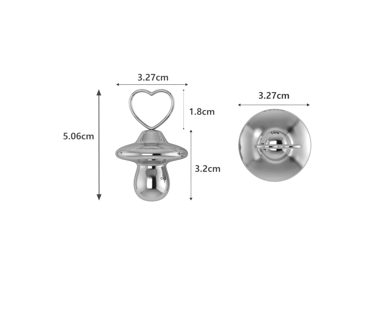 Sterling Silver Baby Pacifier