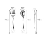 Sterling Silver Baby Spoon & Fork Set - The ABC set