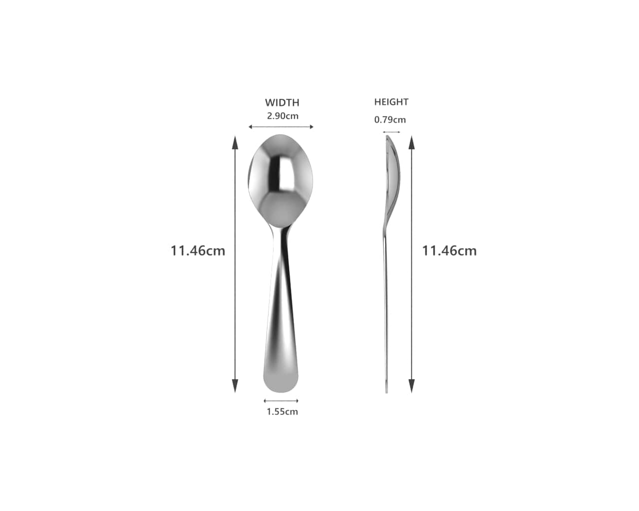 Sterling Silver Spoon for Baby and Child - Plain feeding